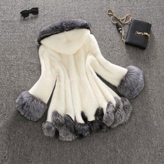 Faux fur mink fur coat