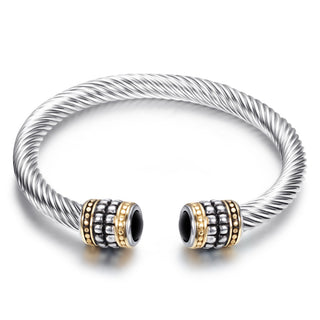 Two-tone vintage gold bracelet