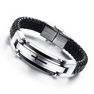 Cross stainless steel bracelet