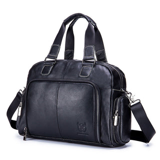 Men's Leather Briefcase Can Be Used For 14-inch Laptop