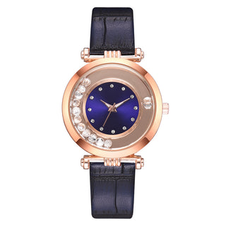 Rhinestone Ball Fashion Watch Fashion Serpentine PU Leather