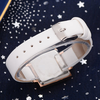 Ladies Fashion Trend Simple Pure Color Scale Belt Quartz Watch