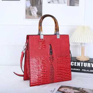 Lizard Patterned Genuine Leather Women's Handbag